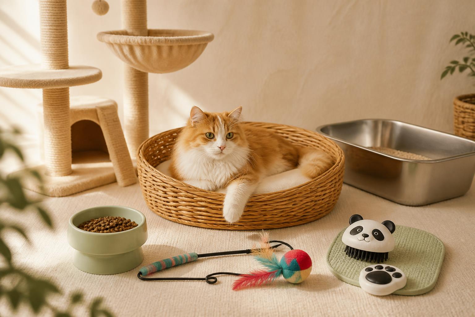 Cat at home with Petvibe essentials